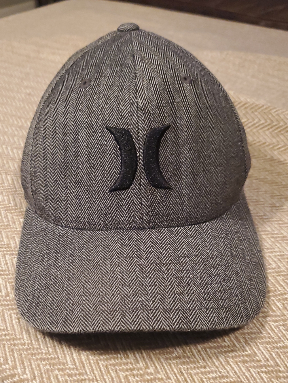 Hurley Gray Herringbone Curved-Brim Cap